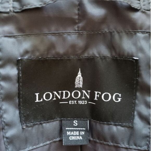 London Fog Feather Down Quilted Hooded Coat Lined Thick Winter Women's Small - Picture 7 of 9